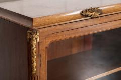 Monumental 19thC French Walnut Breakfront Glazed Bookcase - 4112573