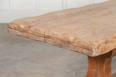 Monumental 19thC Scottish Estate Scrub Top Pine Refectory Table - 3053276