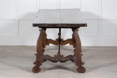 Monumental 19thC Spanish Walnut Refectory Table - 2792799