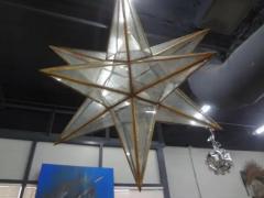 Monumental 52 Inch Star Shaped Chandelier - 3637876