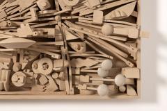 Monumental Abstract Brutalist Wall Sculpture Assemblage After Louise Nevelson - 3508524