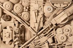 Monumental Abstract Brutalist Wall Sculpture Assemblage After Louise Nevelson - 3508525