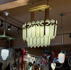 Monumental American Art Deco Theater Chandelier circa 1925 - 4335790