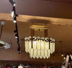 Monumental American Art Deco Theater Chandelier circa 1925 - 4335821