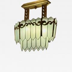 Monumental American Art Deco Theater Chandelier circa 1925 - 4336107