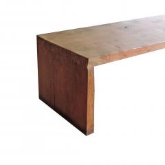 Monumental American Craft Wooden Bench 1970s - 1528915