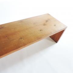 Monumental American Craft Wooden Bench 1970s - 1528921