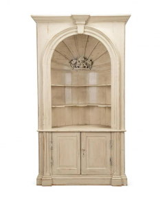 Monumental Architectural Alcove Painted Cabinet - 4504864