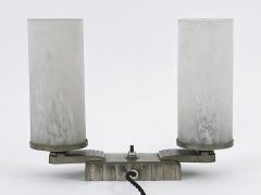 Monumental Art Deco Brass Glass Table Lamp or Desk Light France 1920s - 4719574