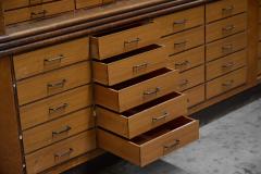Monumental Art Deco Display Cabinet with Drawers Italy Mid 20th Century - 4758500