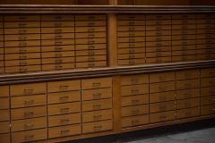 Monumental Art Deco Display Cabinet with Drawers Italy Mid 20th Century - 4758501