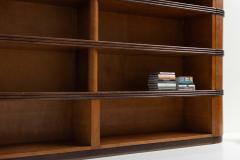 Monumental Art Deco Display Corner Cabinet Italy Mid 20th Century - 4606707