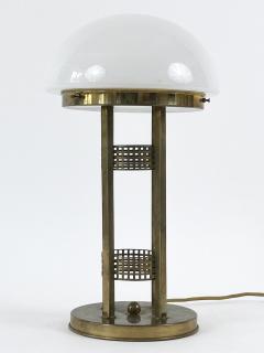 Monumental Art Nouveau Design Brass Table Lamp or Desk Light Austria 1980s - 4713700