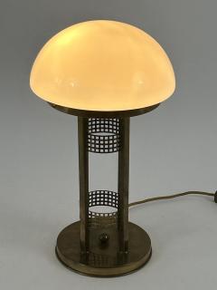 Monumental Art Nouveau Design Brass Table Lamp or Desk Light Austria 1980s - 4713703