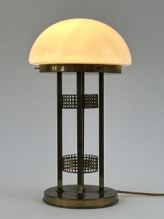 Monumental Art Nouveau Design Brass Table Lamp or Desk Light Austria 1980s - 4713705