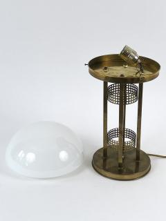 Monumental Art Nouveau Design Brass Table Lamp or Desk Light Austria 1980s - 4713706