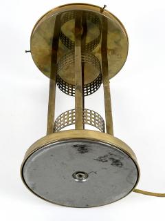 Monumental Art Nouveau Design Brass Table Lamp or Desk Light Austria 1980s - 4713707