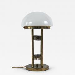 Monumental Art Nouveau Design Brass Table Lamp or Desk Light Austria 1980s - 4714628