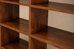 Monumental Brazilian Modern Bookshelf in Solid Rosewood with Storage Brazil - 4621614
