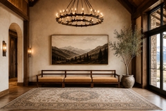 Monumental Brazilian Modern Three Module Bench in Rosewood and Warm Camel Mohair - 4694161