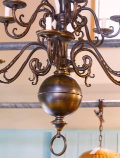 Monumental Bronze Two Tier Chandelier with Twelve Arms - 1776437