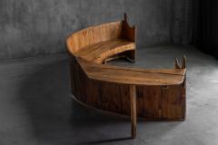 Monumental Catalan Curved Esc with Folding Table Spain Late 20th Century - 4810341