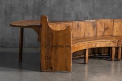 Monumental Catalan Curved Esc with Folding Table Spain Late 20th Century - 4810412
