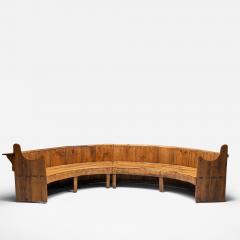 Monumental Catalan Curved Esc with Folding Table Spain Late 20th Century - 4811205