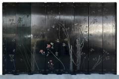Monumental Chinese Lacquered 8 Panel Coromandel Screen Depicting Court Scenes - 4605918