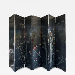 Monumental Chinese Lacquered 8 Panel Coromandel Screen Depicting Court Scenes - 4605994
