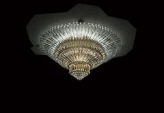 Monumental Contemporary Italian Murano Glass Triedi Ceiling Light - 1836760