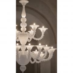 Monumental Contemporary White Rezzonico Murano Glass Chandelier - 4735879