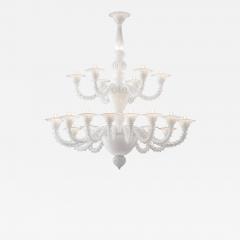 Monumental Contemporary White Rezzonico Murano Glass Chandelier - 4739231