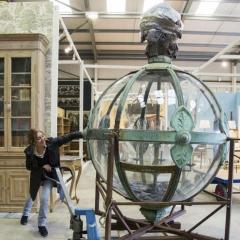 Monumental Copper Sixteen Light Globe Lantern - 4331272