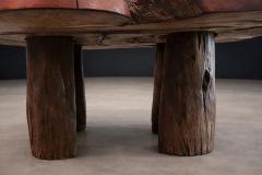Monumental Den ncia Table Crafted from Reclaimed Brazilian Wood Lot 764A - 4511689