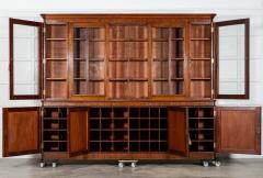 Monumental Early 19thC English Mahogany Glazed Library Bookcase - 3949598