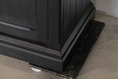 Monumental Ebonised 19thC English Pine Wardrobe - 4257237