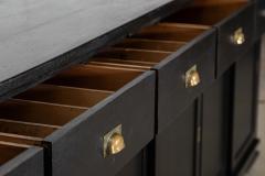 Monumental Ebonised English Oak Dresser Base - 4441603