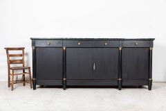 Monumental Ebonised French Empire Revival Marble Sideboard - 2627089