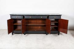 Monumental Ebonised French Empire Revival Marble Sideboard - 2627095