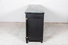 Monumental Ebonised French Empire Revival Marble Sideboard - 2627096