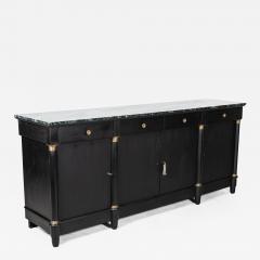 Monumental Ebonised French Empire Revival Marble Sideboard - 2631800