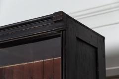 Monumental Ebonised Glazed Mahogany Pine Haberdashery Cabinet - 2999767