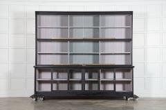 Monumental Ebonised Glazed Mahogany Pine Haberdashery Cabinet - 4270745
