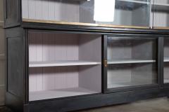 Monumental Ebonised Glazed Mahogany Pine Haberdashery Cabinet - 4270752