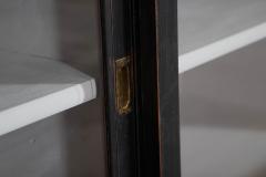 Monumental Ebonised Glazed Mahogany Pine Haberdashery Cabinet - 4270754