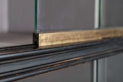 Monumental Ebonised Glazed Mahogany Pine Haberdashery Cabinet - 4270755