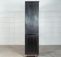 Monumental Ebonised Glazed Pine Housekeepers Cabinet - 3276653