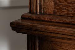 Monumental English 19thC Oak Glazed Library Bookcase - 4503405