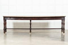 Monumental English 19thC Oak Refectory Table - 3496674